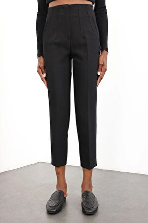 Siyah Flatolu Pantolon 5113