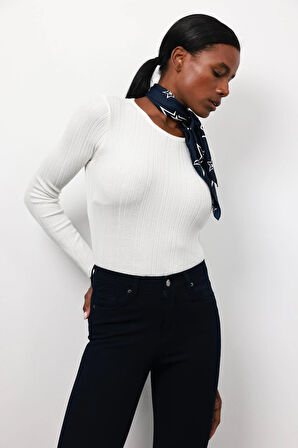 Ekru Fitilli Basic Triko 231164