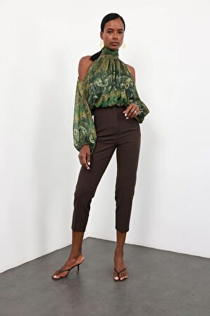 Acı Kahve Flatolu Pantolon 5113