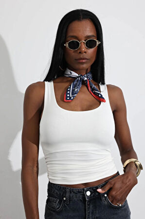 Beyaz Sıfır Kol Jarse Atlet 015