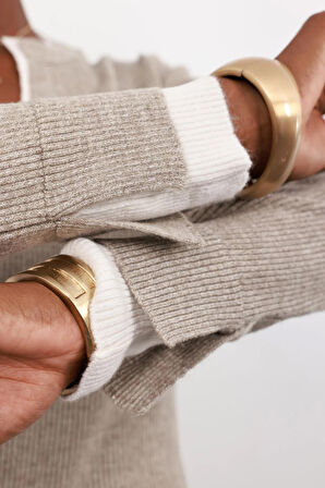 Vizon Çift Yakalı Düğmeli Triko 1074