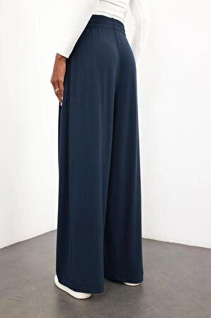 Lacivert Yüksek Bel Salaş Eşofman 0155