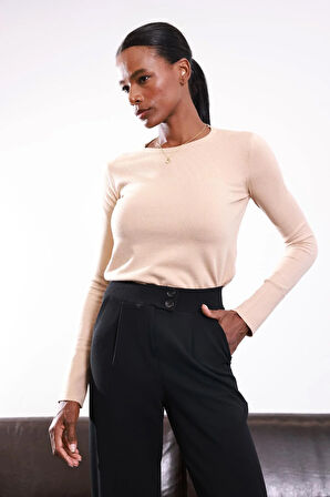 Camel Core-Spun İplikli Basic Klasik Triko 1147