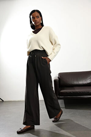 Bej V Yaka Oversize Kazak 2534