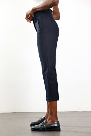 Koyu Lacivert Flatolu Pantolon 5113