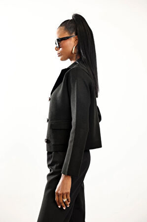 Siyah Triko Ceket 1276