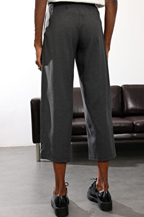 Antrasit Barrel Kumaş Pantolon 1598