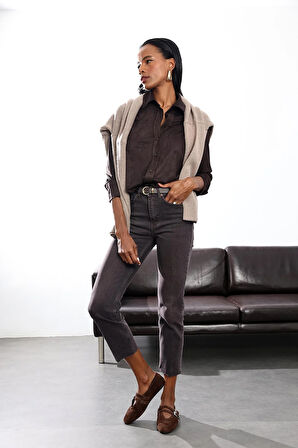 Acı Kahve Süet Gömlek 17144