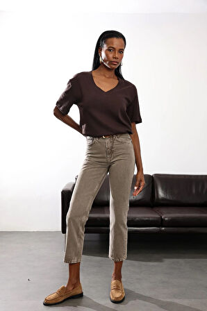 Vizon Yüksek Bel Cigarette Jean 