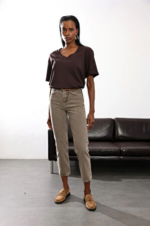 Vizon Yüksek Bel Cigarette Jean 