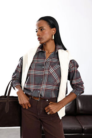 Antrasit Ekose Gömlek 40146