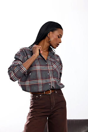 Antrasit Ekose Gömlek 40146