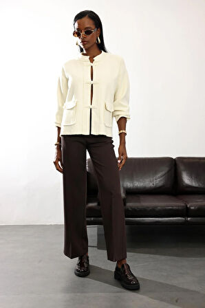 Kahverengi Düz Kesim Pantolon 16972