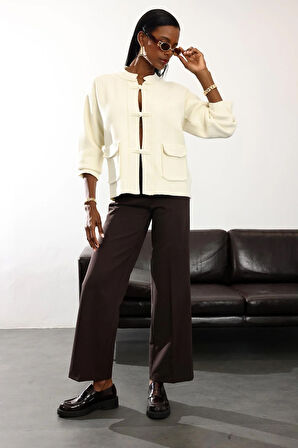 Kahverengi Düz Kesim Pantolon 16972