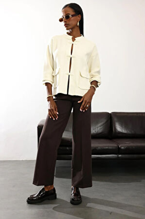 Kahverengi Düz Kesim Pantolon 16972