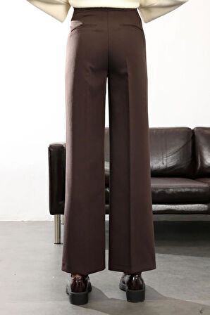 Kahverengi Düz Kesim Pantolon 16972