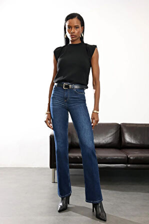 Siyah Kolsuz Merserize Triko 4094