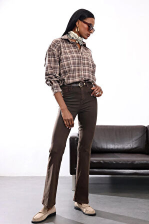 Vizon Ekose Desenli Gömlek 