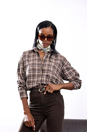 Vizon Ekose Desenli Gömlek 