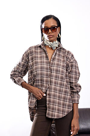 Vizon Ekose Desenli Gömlek 