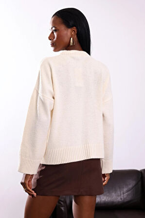 Kemik Bisiklet Yaka Kazak 