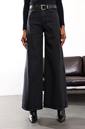 Füme Yüksek Bel Wide Leg Jean 