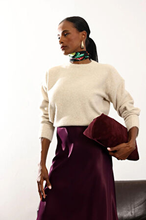 Vizon Bisiklet Yaka Yumuşak Dokulu Triko 251297