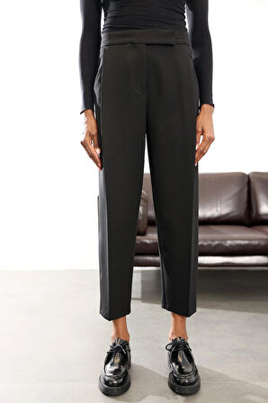 Siyah Agraflı Klasik Pantolon 1031