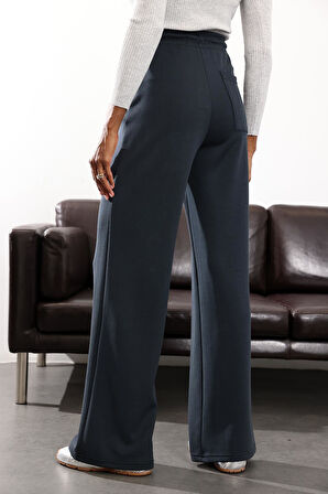 Antrasit Beli Lastikli Modal Eşofman 1146