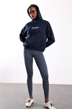 Lacivert New Studio Rotterdam Baskılı Sweatshirt 12233