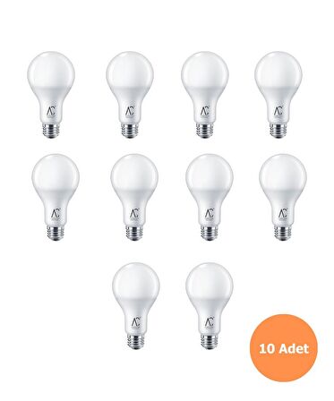 12W Bulb Led Ampul 3200K (Amber Işık) 10 Adet