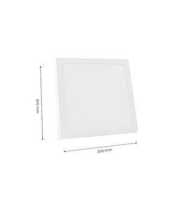 18W Sıva Üstü Kare Led Panel Beyaz Işık