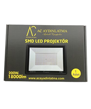 200W Led Projektör Beyaz Işık