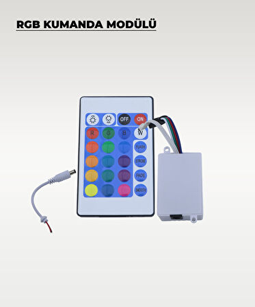 Şerit Led RGB Kumanda Modülü - Renk Ve Mod Kontrolcüsü