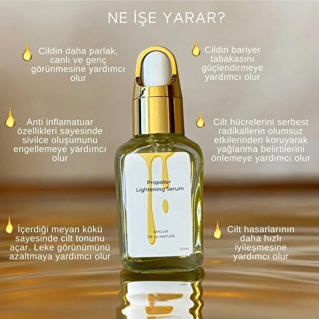 Propolis Aydınlatıcı Yüz Serumu 30ML