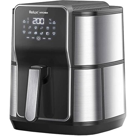 Relux RAF7000 7 lt Yağsız Airfryer Siyah - Gri