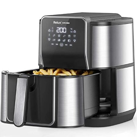 Relux RAF7000 7 lt Yağsız Airfryer Siyah - Gri