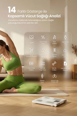 Relux RBS6000 Wellness InnerTrace Akıllı Vücut Analiz Tartısı