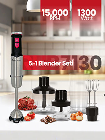Relux RHB7130 Blender Set (5in1) 1300 Watt