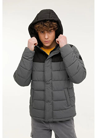 101438918 Lumberjack Ml Klaun 2Cmh2527-001 3Pr Antrasit Erkek Kısa Kaban Antrasit