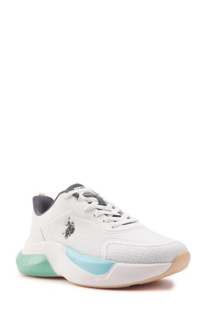 U.S.POLO ASSN WILLY 4FX BEJ YEŞİL COMFORT CASUAL ANATOMİK SPOR AYAKKABISI