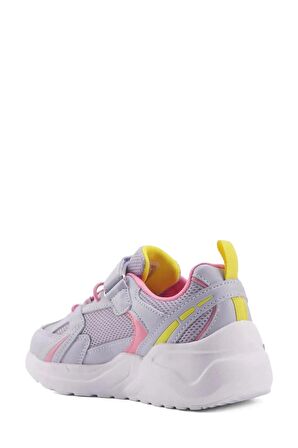 US POLO ASSN AKITA LİLA PEMBE SARI ÇOCUK SNEAKER