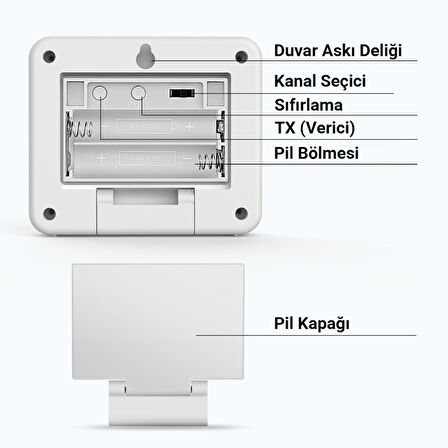 ThermoPro TX2CA İlave Dış Sensör, TP200C modeli ile uyumludur.