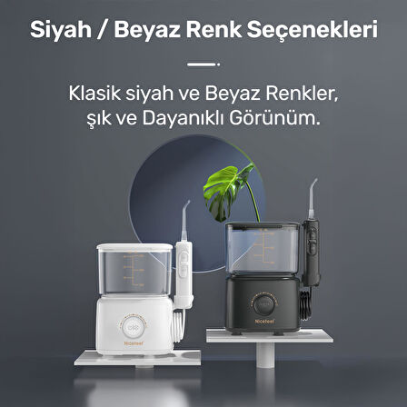 NPO Nicefeel FC180 Profesyonel 600ml Diş Teli/Protez Bakım ve Ağız Duşu-Beyaz