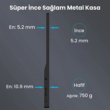 NPO NPM6T 15.6" IPS FHD 5ms 60Hz Type-C Telefon&Oyun Konsolu Uyumlu Dokunmatik Taşınabilir Monitör