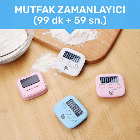 NPO NPT05B Mutfak,Ders,Yemek için 60dk Dijital Alarm Kronometre,Pomodoro Öğrenci Motivasyon Saati