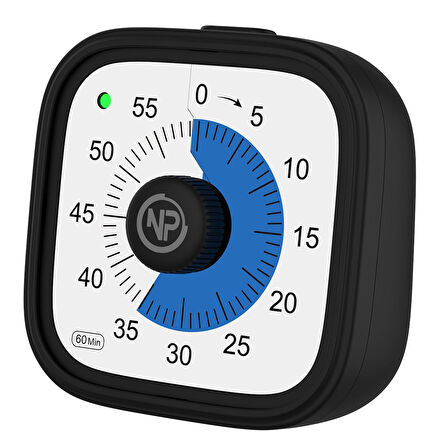 NPO NPT31S Mutfak,Ders,Yemek için 60dk Analog Alarm Zamanlayıcı,Pomodoro Öğrenci Motivasyon Saati