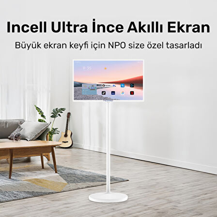 NPO SW3293T 32'' Full HD 4/128GB Android Dokunmatik Şarjlı Taşınabilir Smart Led Ekran
