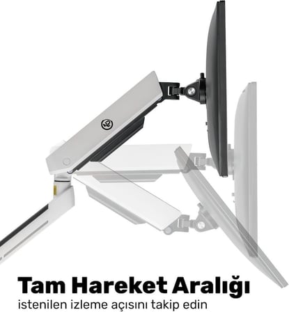 Npo STD54012HLW Elysium 27-45 inç Tek Kollu Monitör Standı - Outlet