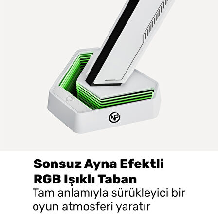 NPO STD93012LW Elysium  17"-45" Profesyonel Gaming RGB Amortisörlü VESA Tek Kol Monitör Tutucu